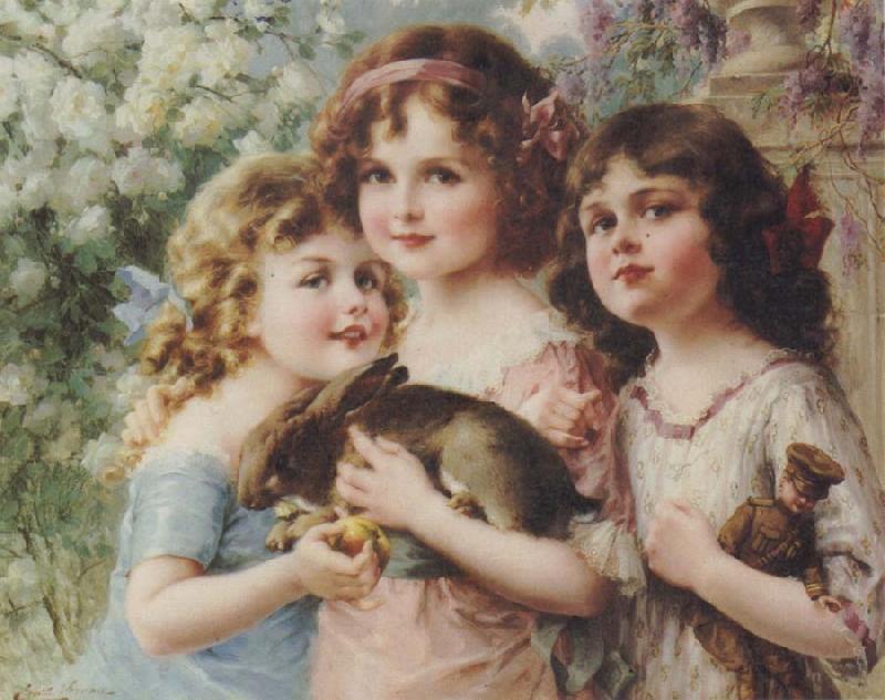 Emile Vernon The Three Graces France oil painting art